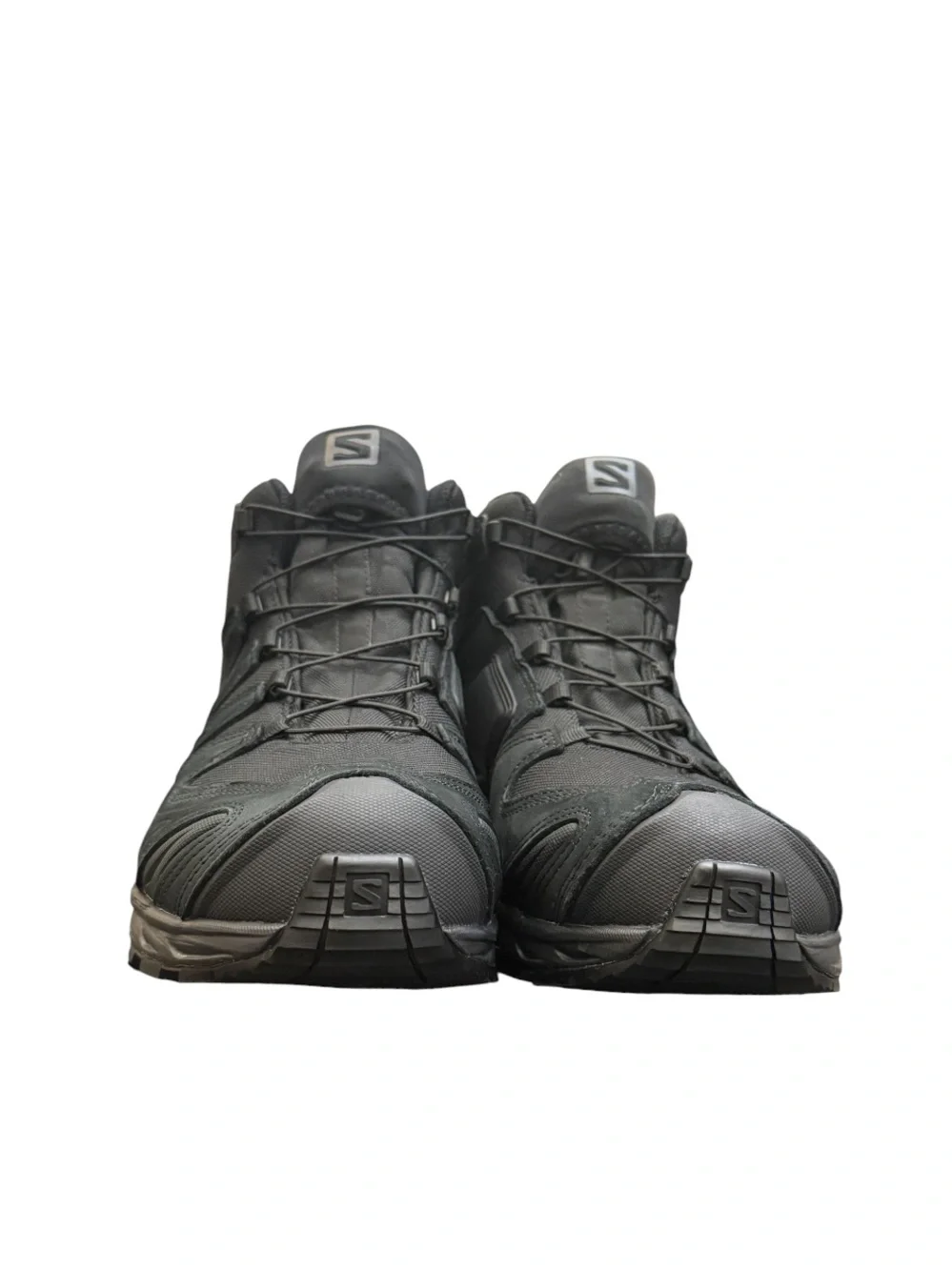 SALOMON - BLACK SUEDE LEATHER XA FORCES MID GTX EN TACTICAL BOOTS